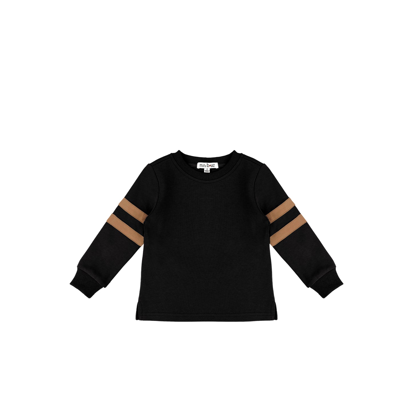 STRIPED SLEEVE SWEATSHIRT