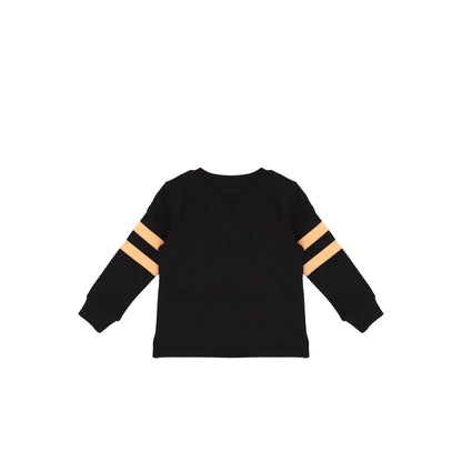 STRIPED SLEEVE SWEATSHIRT