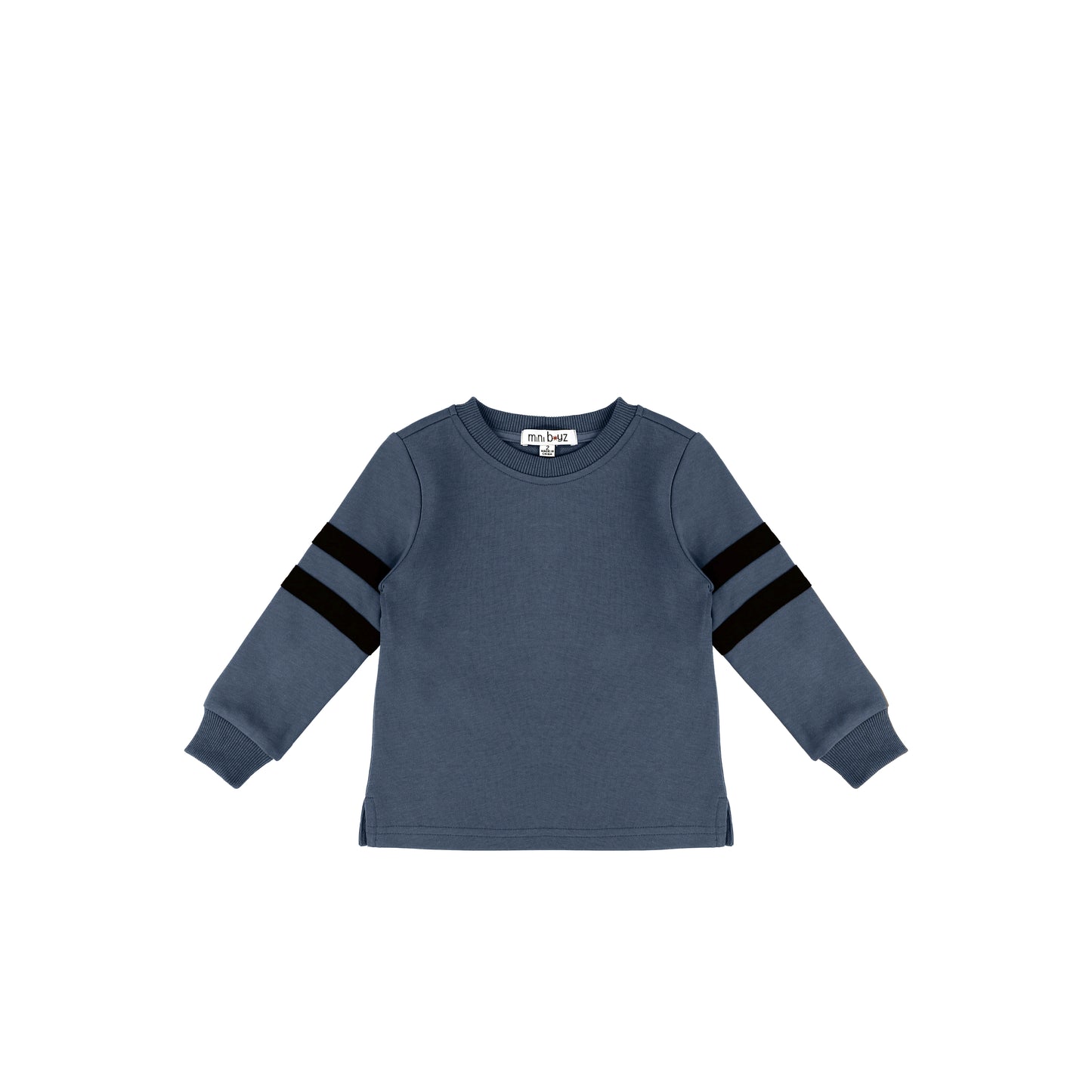 STRIPED SLEEVE SWEATSHIRT