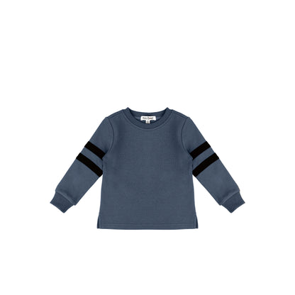 STRIPED SLEEVE SWEATSHIRT