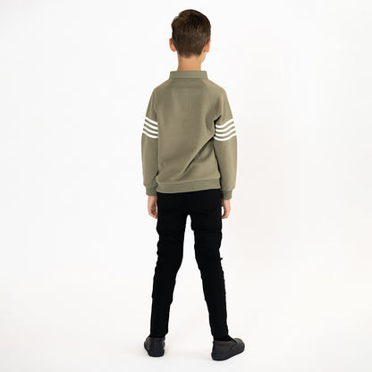 STRIPE SLEEVE POLO