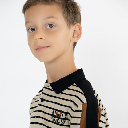 STRIPE VARSITY POLO