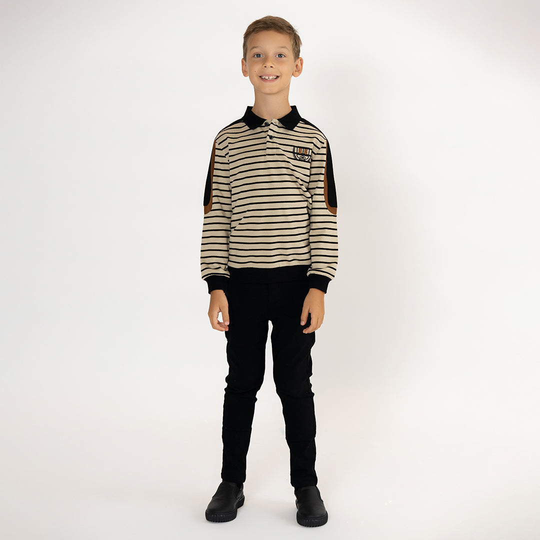 STRIPE VARSITY POLO