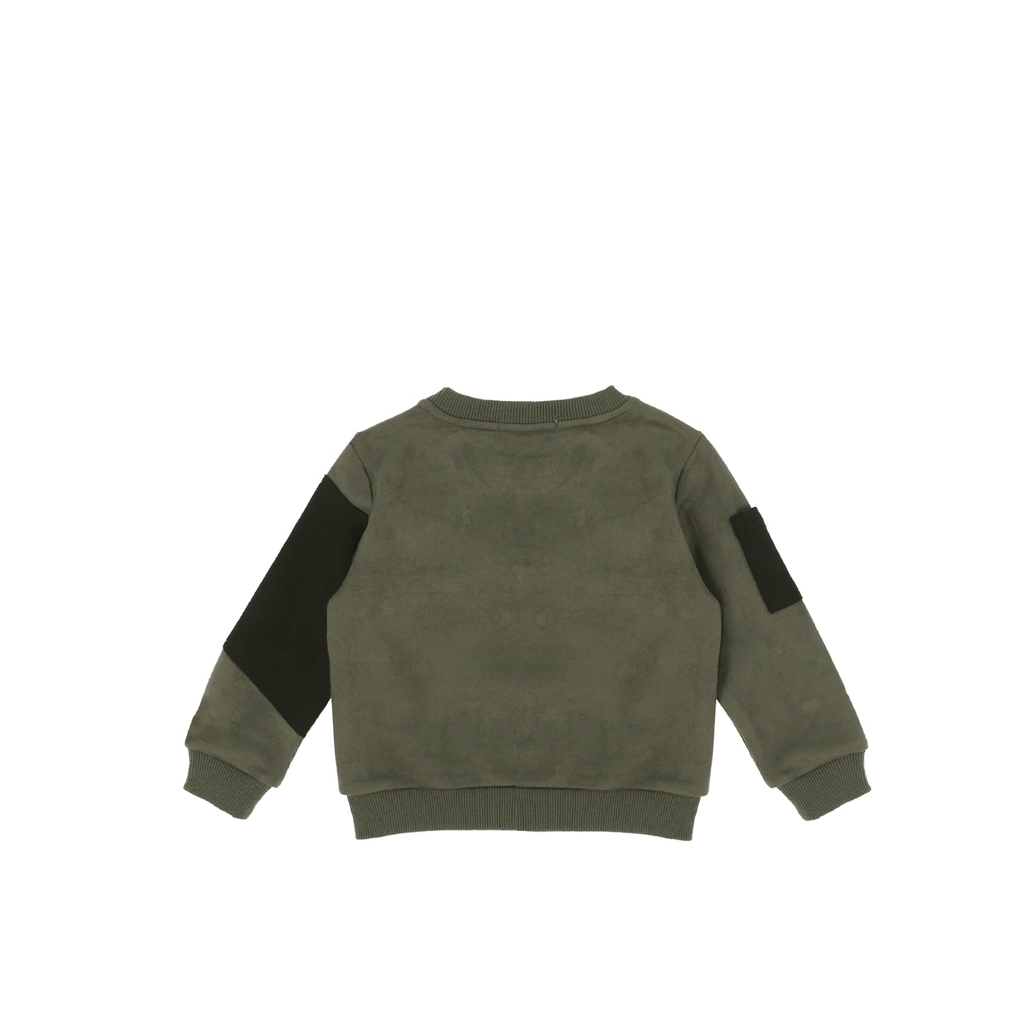 SUEDE SEAM SWEATSHIRT