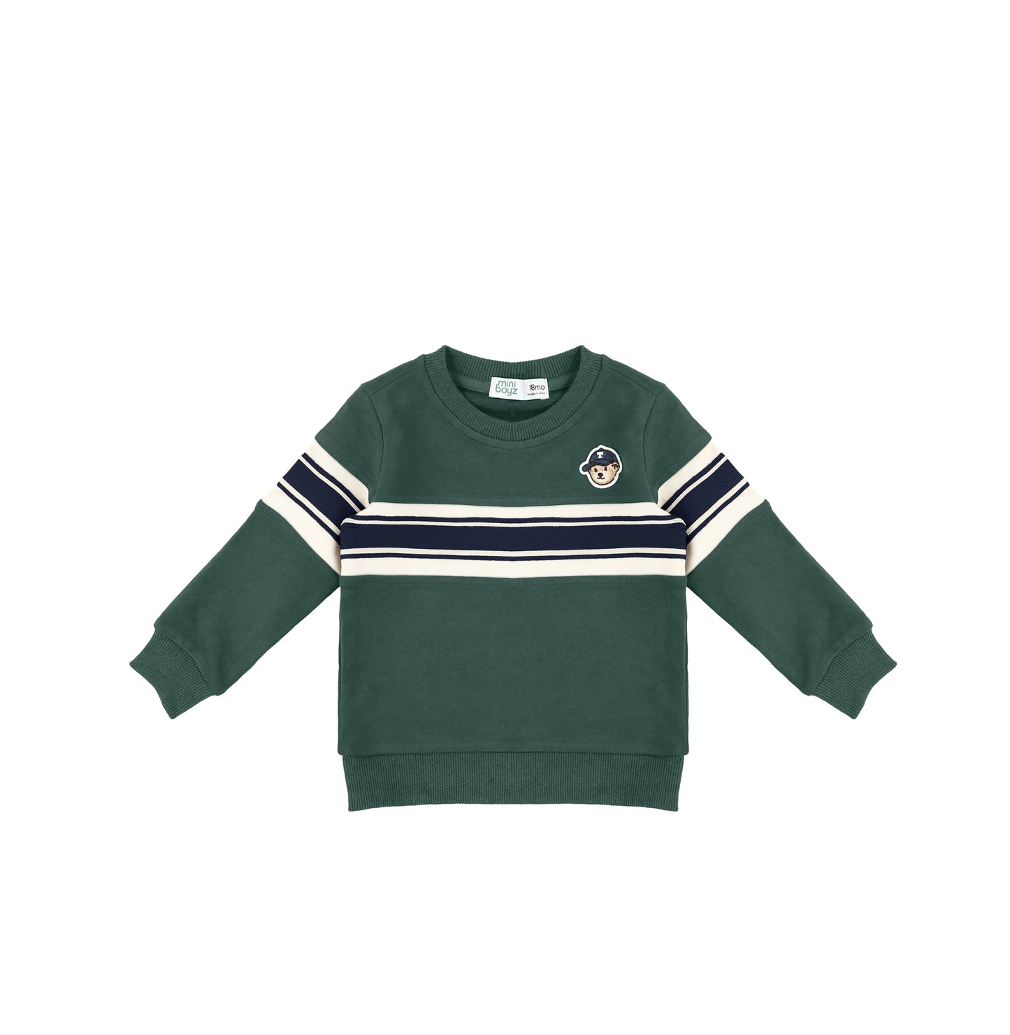 TEDDY STRIPE SWEATSHIRT