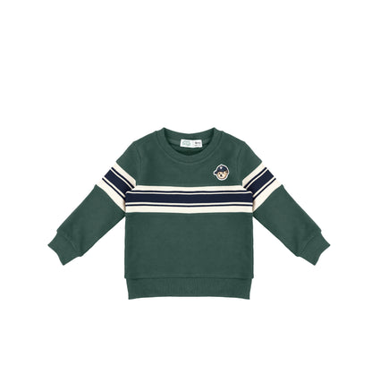 TEDDY STRIPE SWEATSHIRT