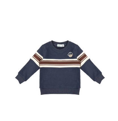 TEDDY STRIPE SWEATSHIRT