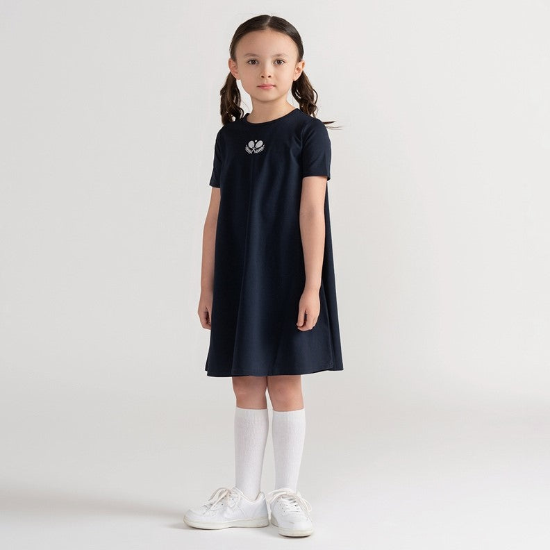 SHORT SLEEVES TENNIS DRESS Tan / 6 SHORT SLEEVES TENNIS DRESS Tan / 6