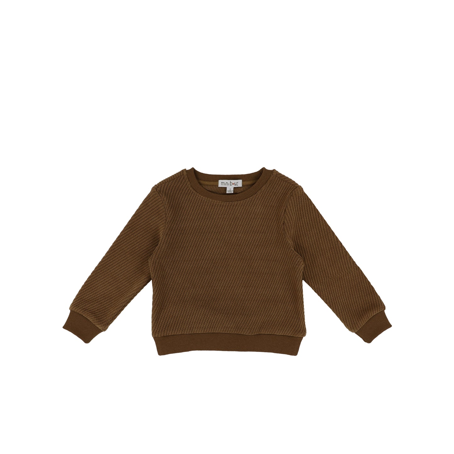 TEXTURED LINE SWEATSHIRT