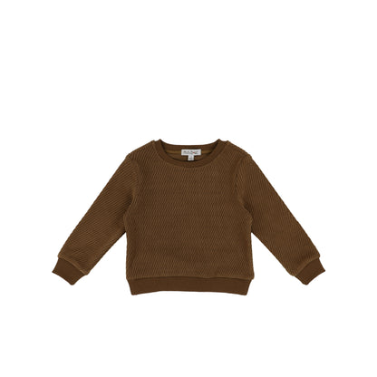 TEXTURED LINE SWEATSHIRT