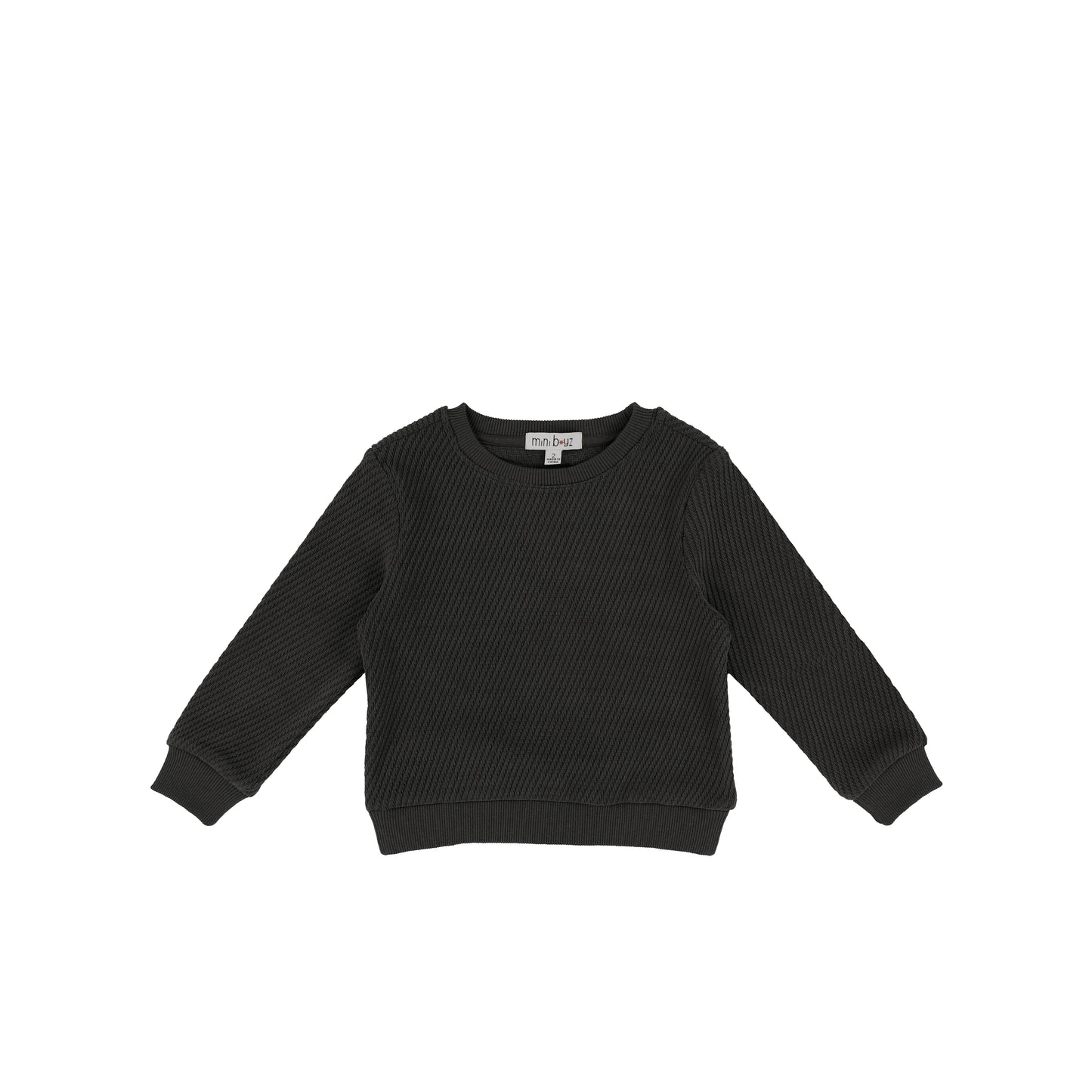 TEXTURED LINE SWEATSHIRT
