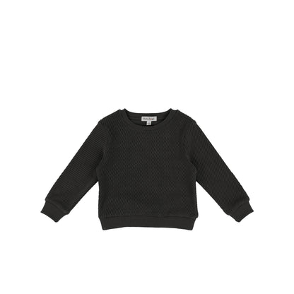 TEXTURED LINE SWEATSHIRT