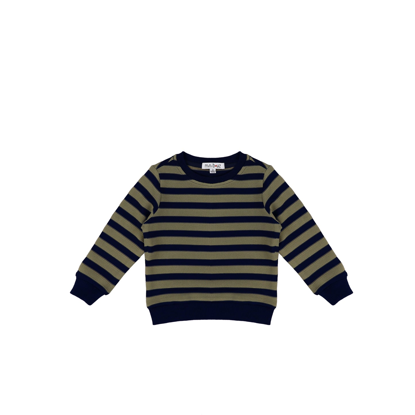 TEXTURED STRIPE SWEATSHIRT