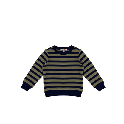 TEXTURED STRIPE SWEATSHIRT