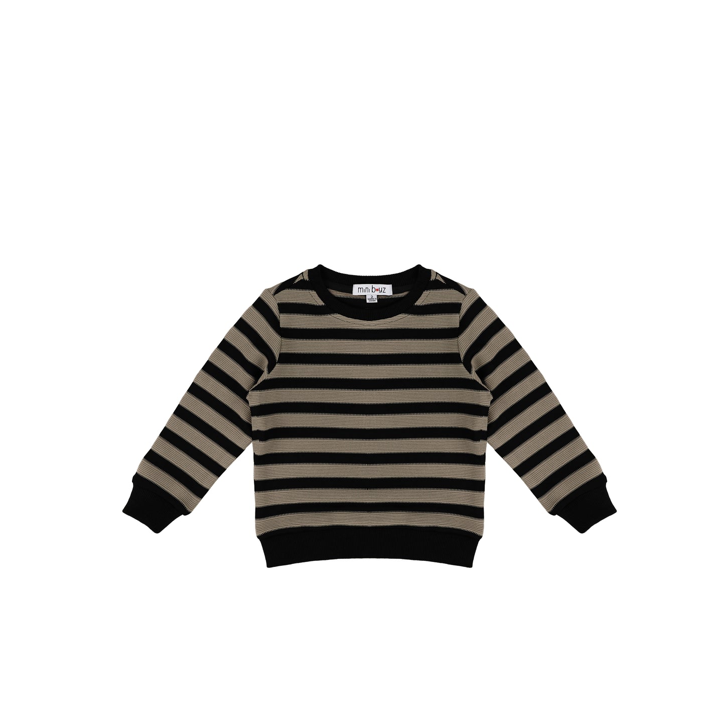 TEXTURED STRIPE SWEATSHIRT