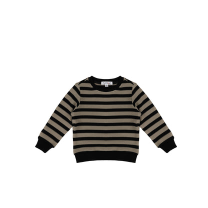 TEXTURED STRIPE SWEATSHIRT
