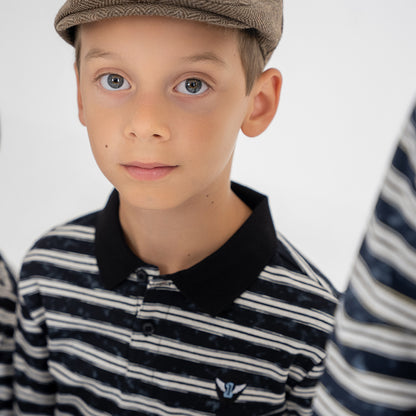 TIE DYE STRIPE POLO