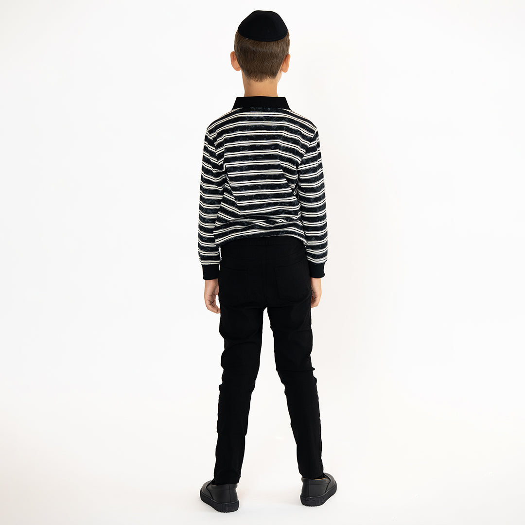 TIE DYE STRIPE POLO