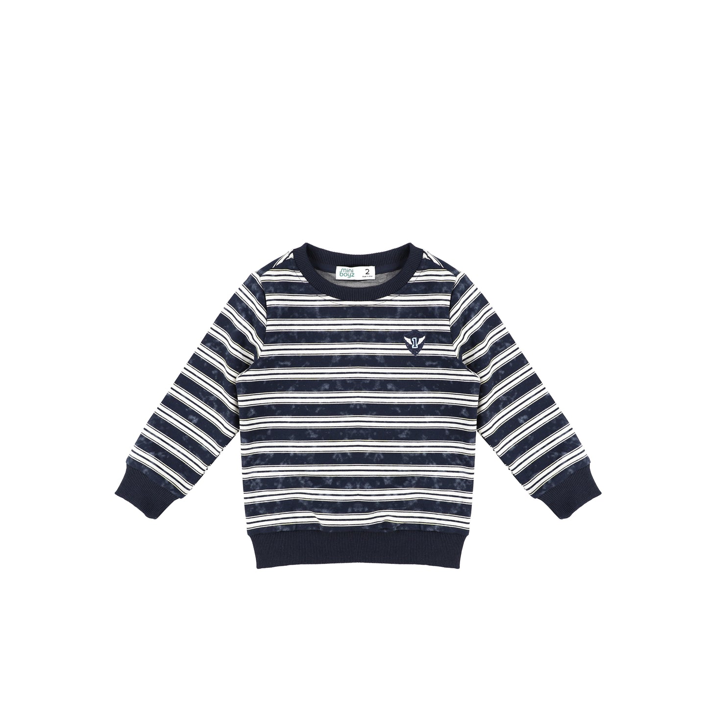 TIE DYE STRIPE SWEATSHIRT