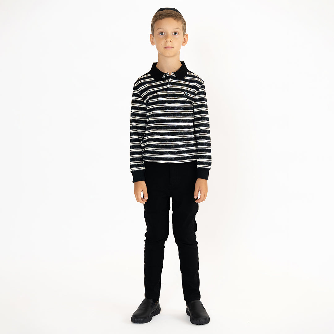 TIE DYE STRIPE POLO