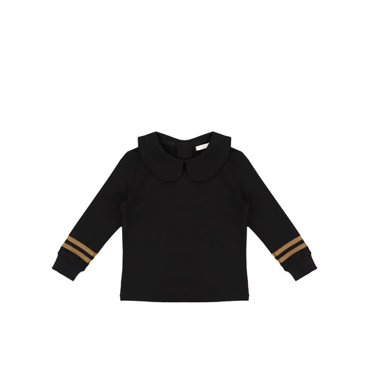 TRIM COLLAR SWEATSHIRT