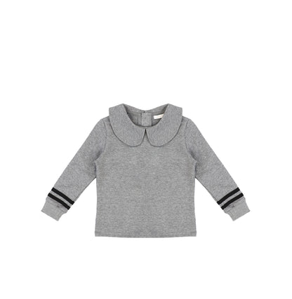 TRIM COLLAR SWEATSHIRT