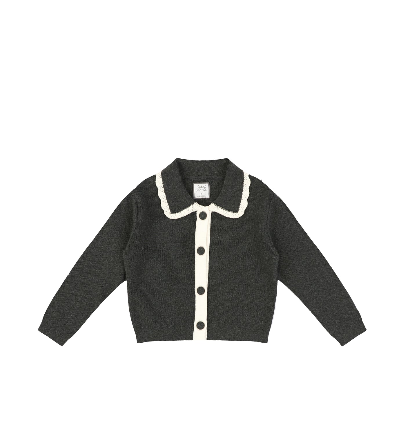 TRIM COLLAR CARDIGAN