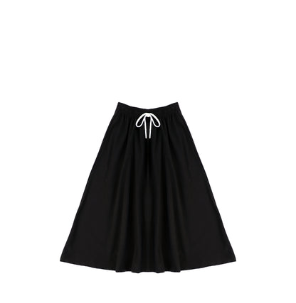 DRAWSTRING MAXI SKIRT
