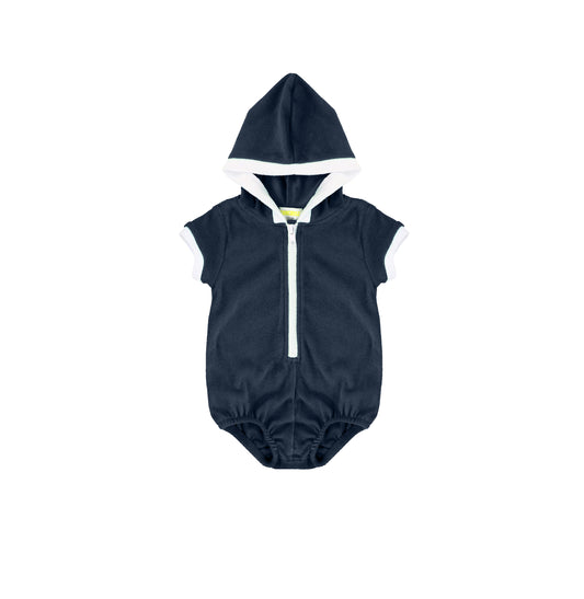 TERRY TRIM ROMPER