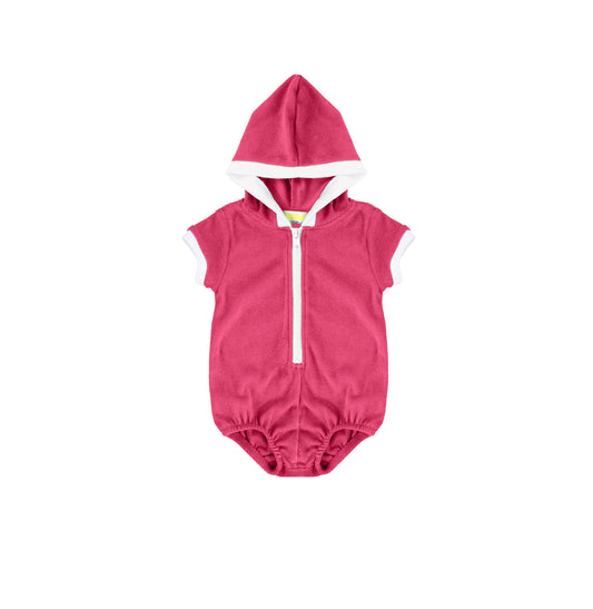 TERRY TRIM ROMPER