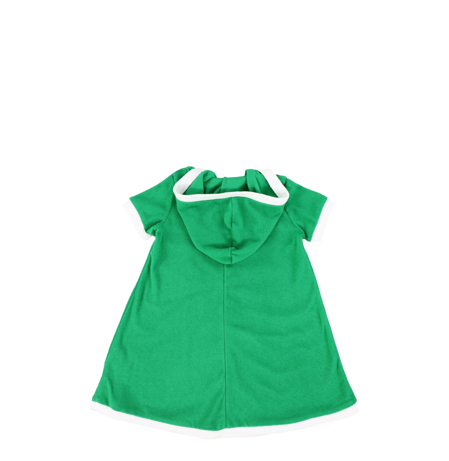 SHORT SLEEVES TERRY TRIM DRESS