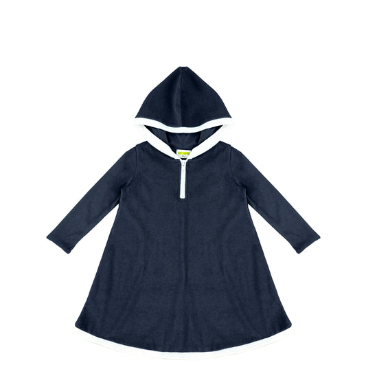 LONG SLEEVES TERRY TRIM DRESS