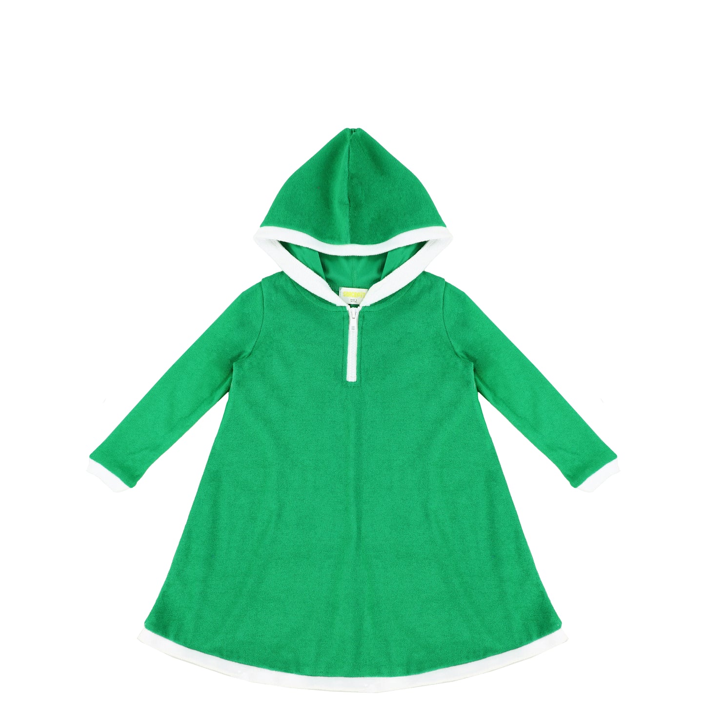 LONG SLEEVES TERRY TRIM DRESS