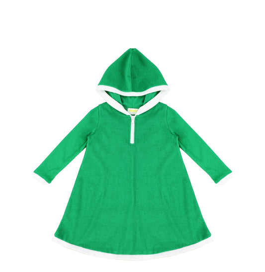 LONG SLEEVES TERRY TRIM DRESS