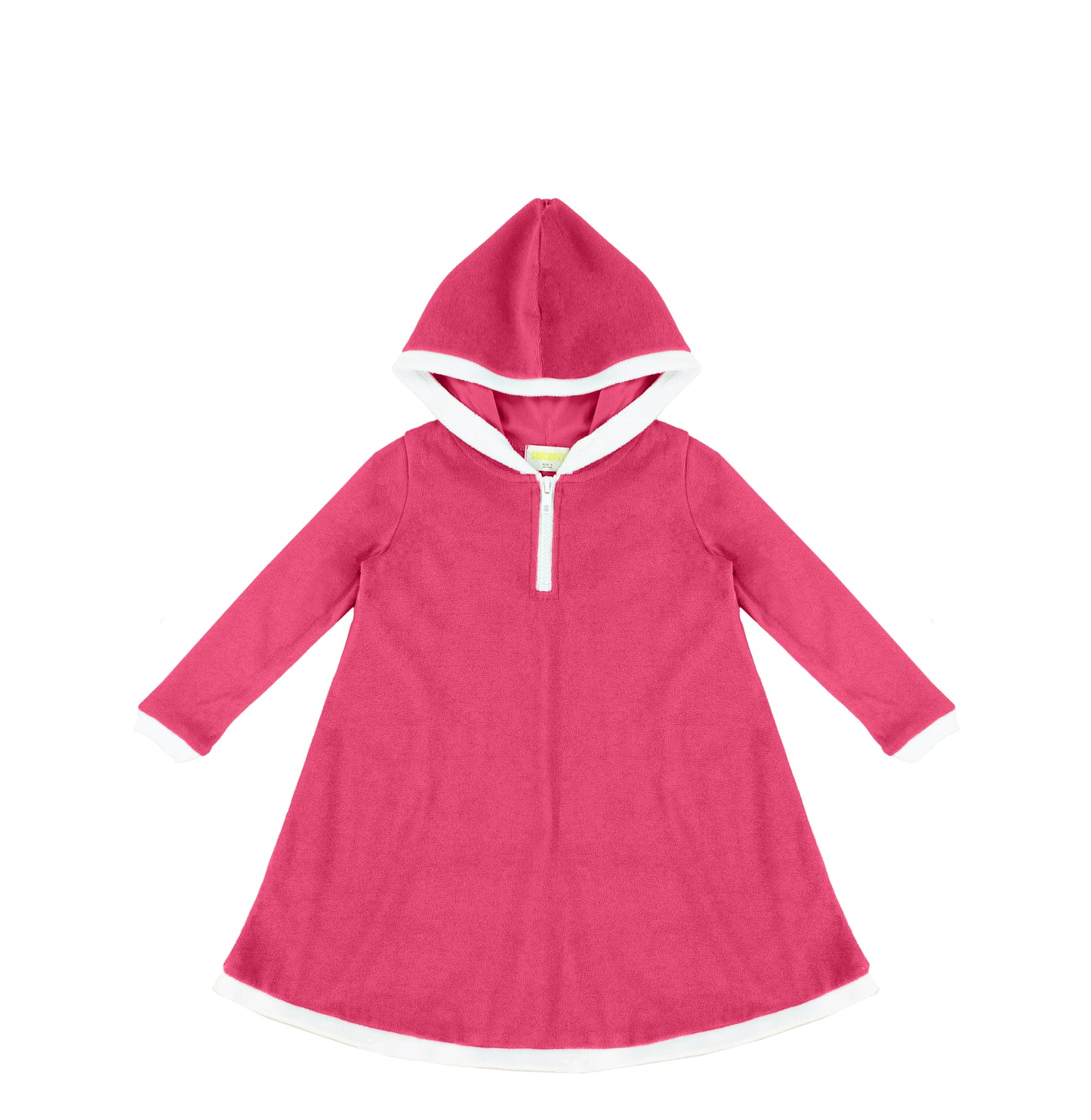 LONG SLEEVES TERRY TRIM DRESS