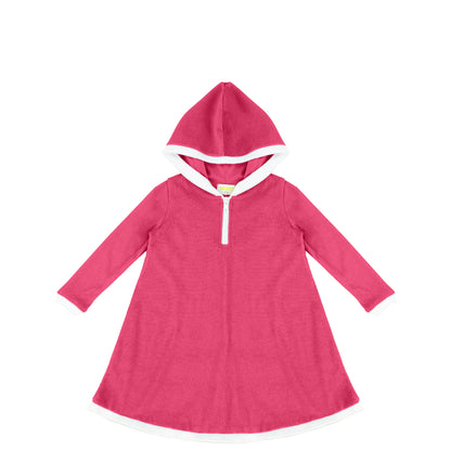 LONG SLEEVES TERRY TRIM DRESS