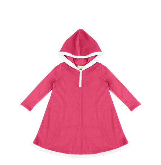 LONG SLEEVES TERRY TRIM DRESS