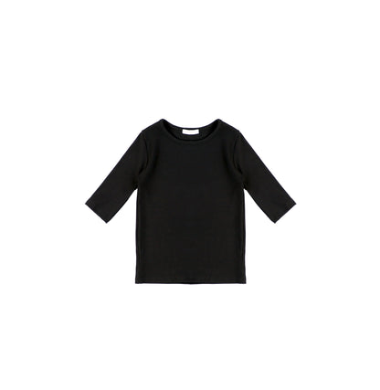 3/4 SLEEVES RIBBED TSHIRT