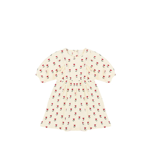 3/4 SLEEVES TULIP DRESS