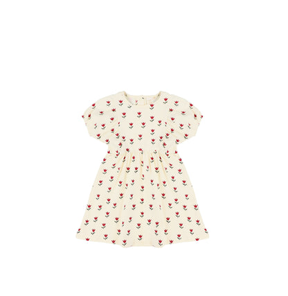 SHORT SLEEVES TULIP DRESS