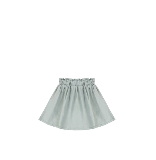 TWILL PAPERBAG WAIST SKIRT