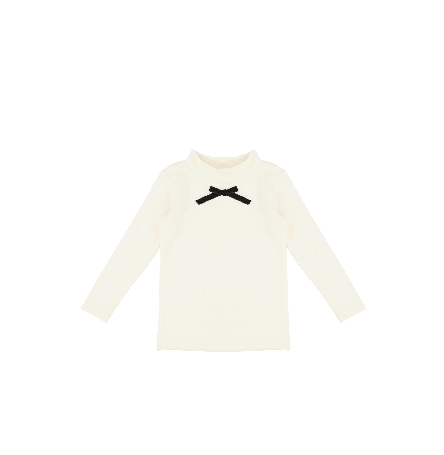 VELOUR BOW MOCKNECK