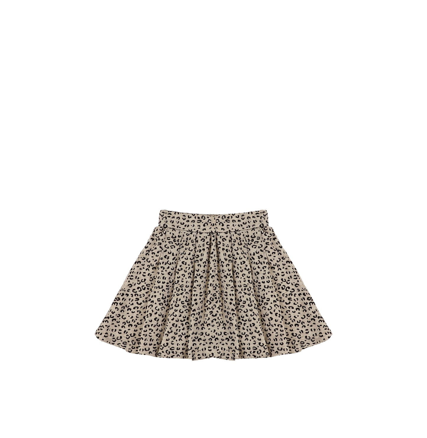 VELOUR LEOPARD SKIRT
