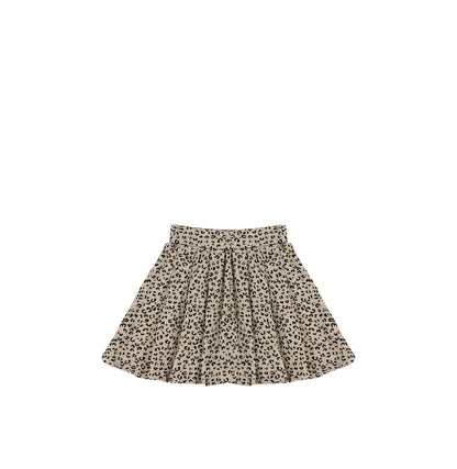 VELOUR LEOPARD SKIRT