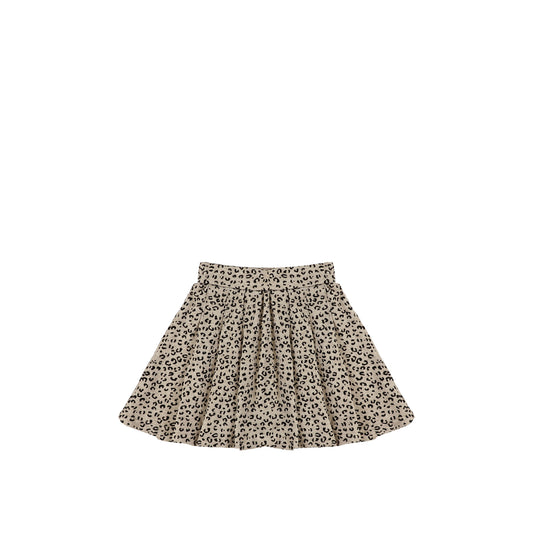VELOUR LEOPARD SKIRT