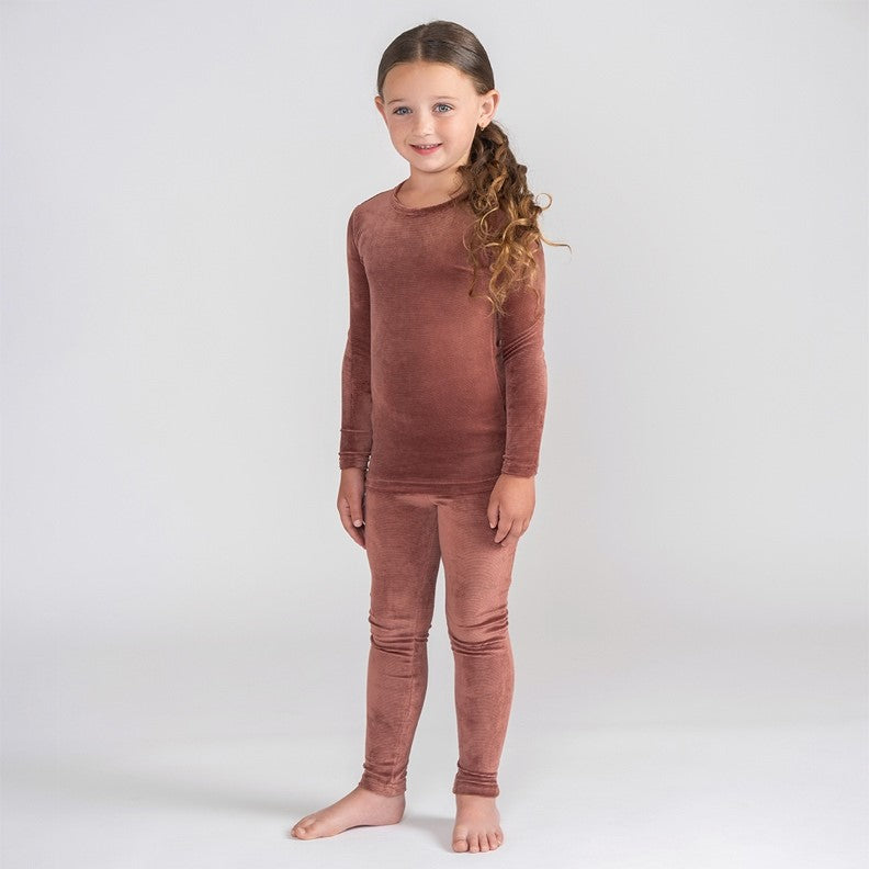 VELOUR RIBBED PAJAMAS