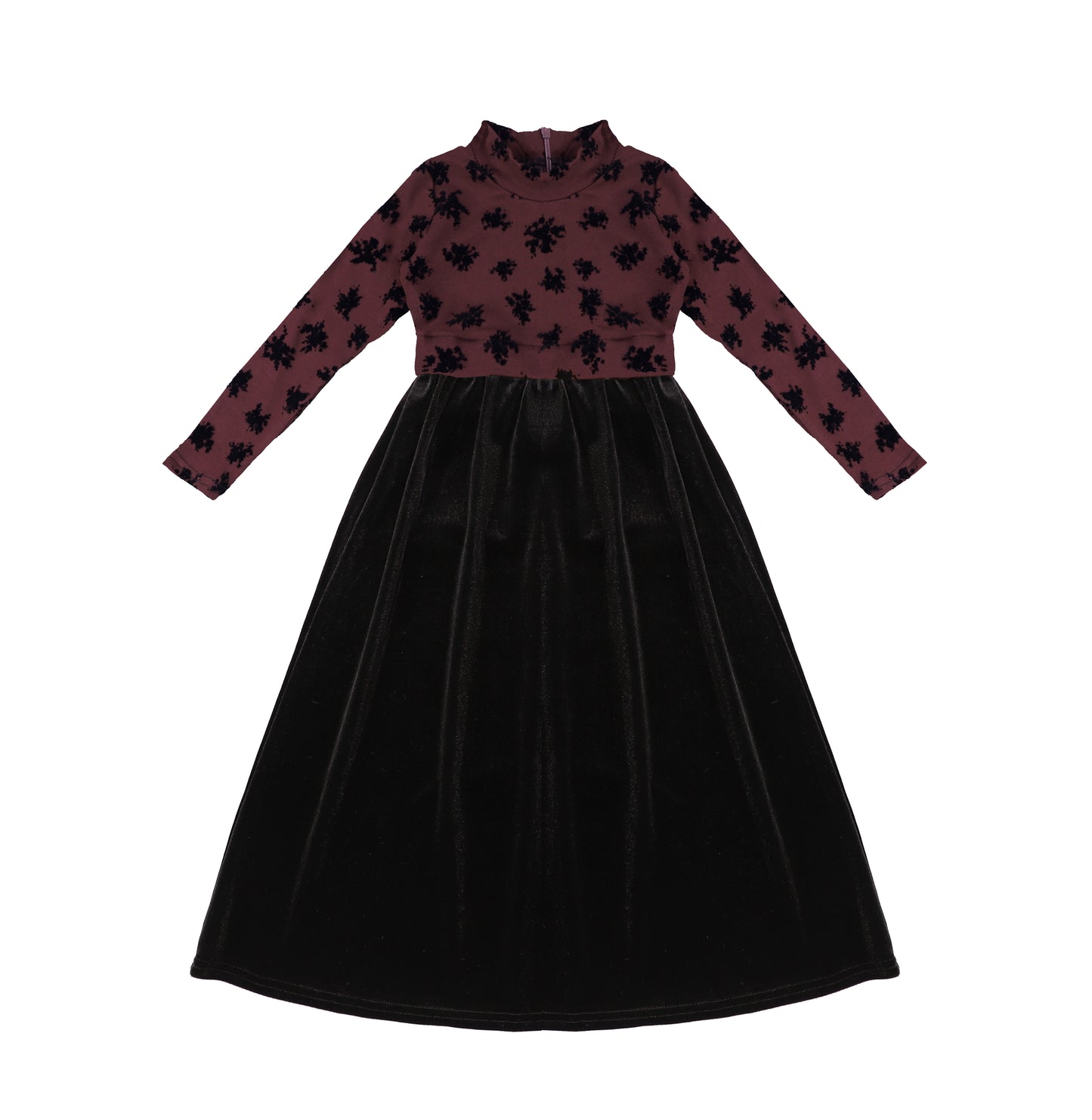 VELOUR SPLATTER OVERLAY MAXI