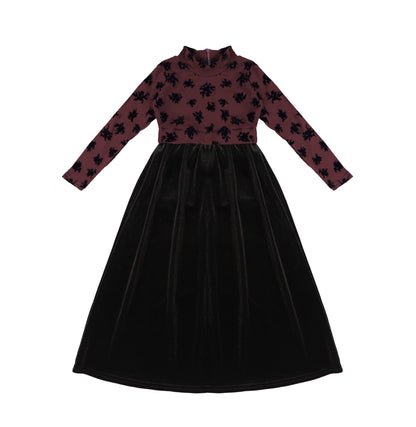 VELOUR SPLATTER OVERLAY MAXI