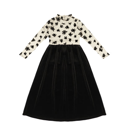 VELOUR SPLATTER OVERLAY MAXI