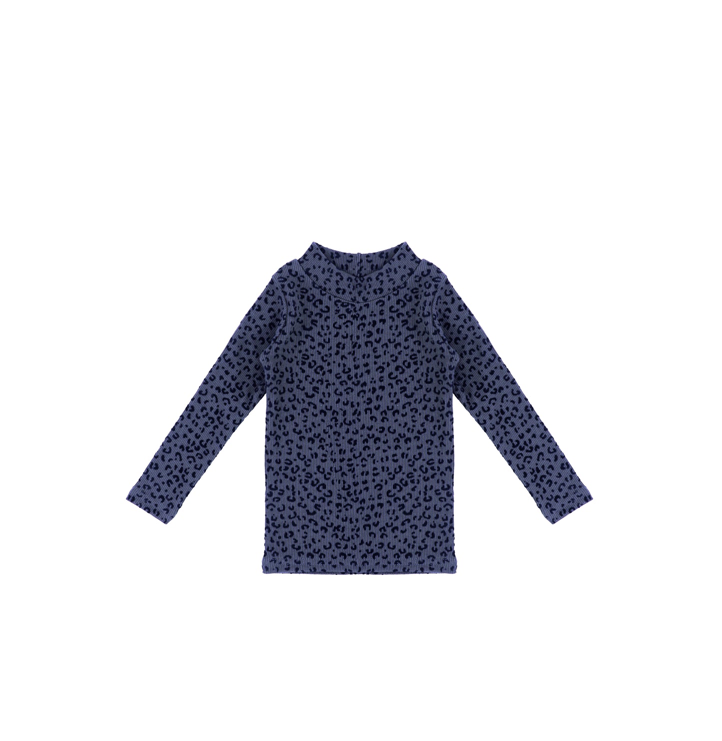 VELOUR LEOPARD MOCKNECK